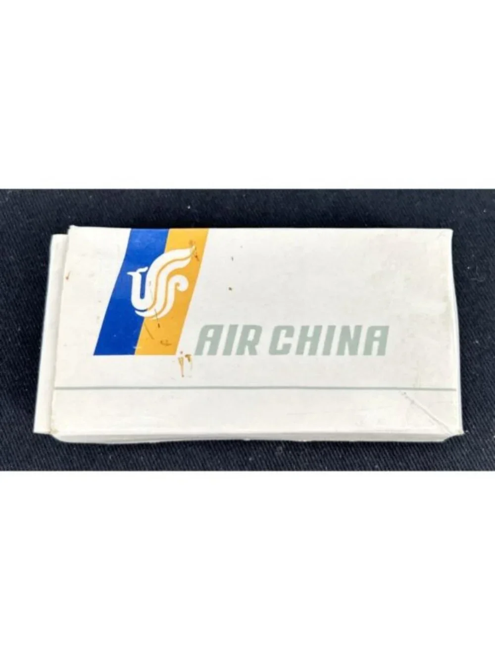 Air China Tie Clips Logo on original card Airline Issue Vtg